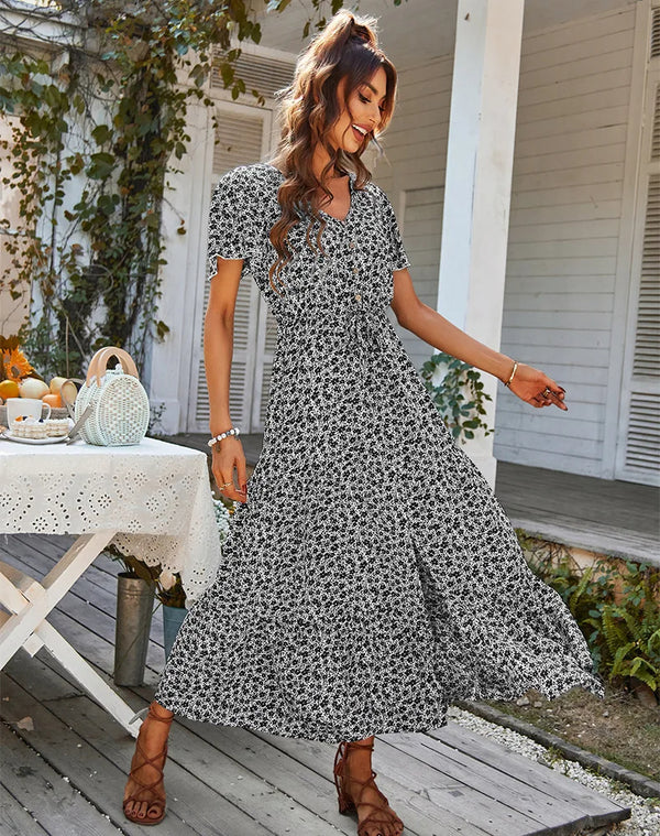 Angélique - Geblümtes Sommerkleid für Damen in großen Größen